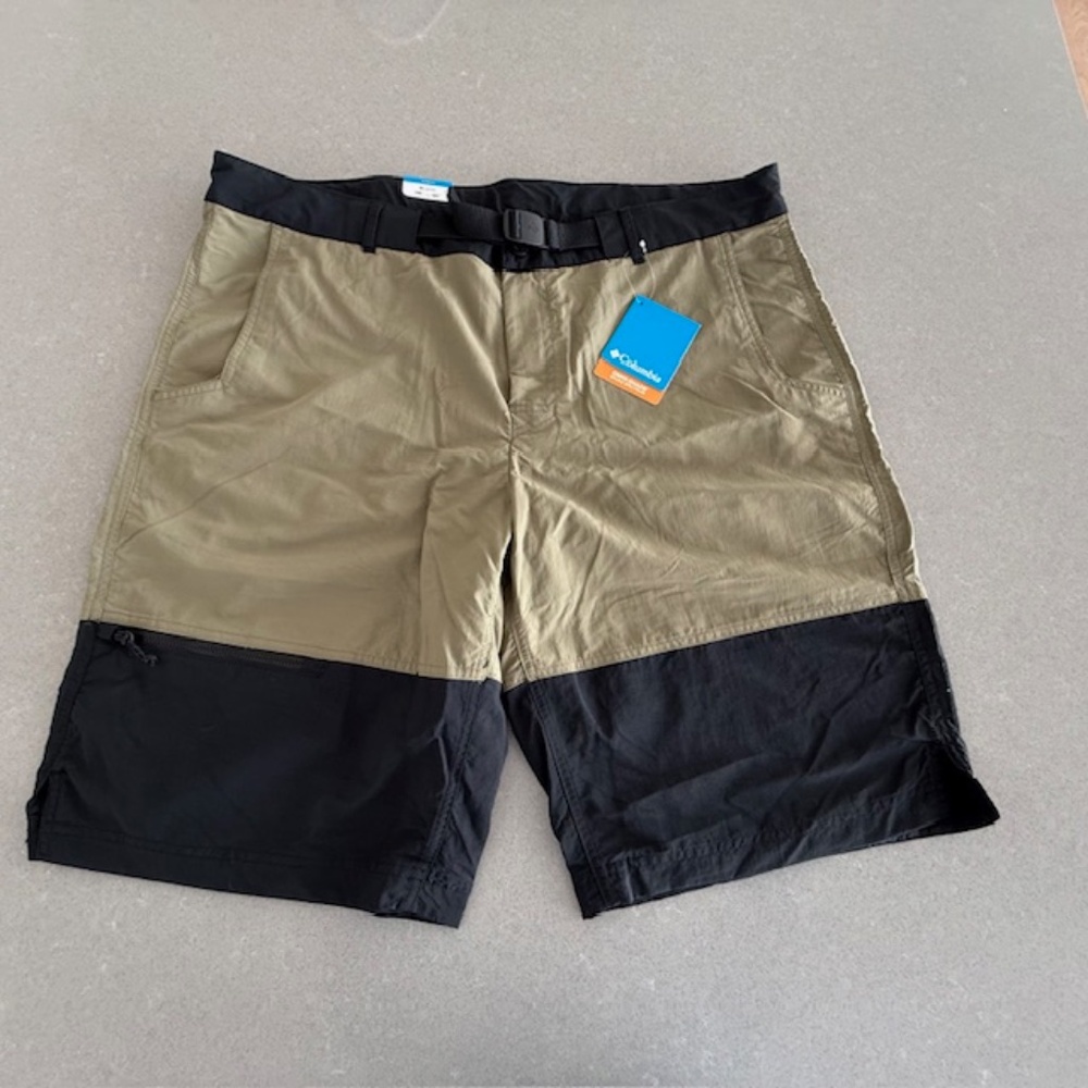 NWT-Men's Columbia Summerdry Belted Water Shorts Sz 38- Hiking Water 12"…